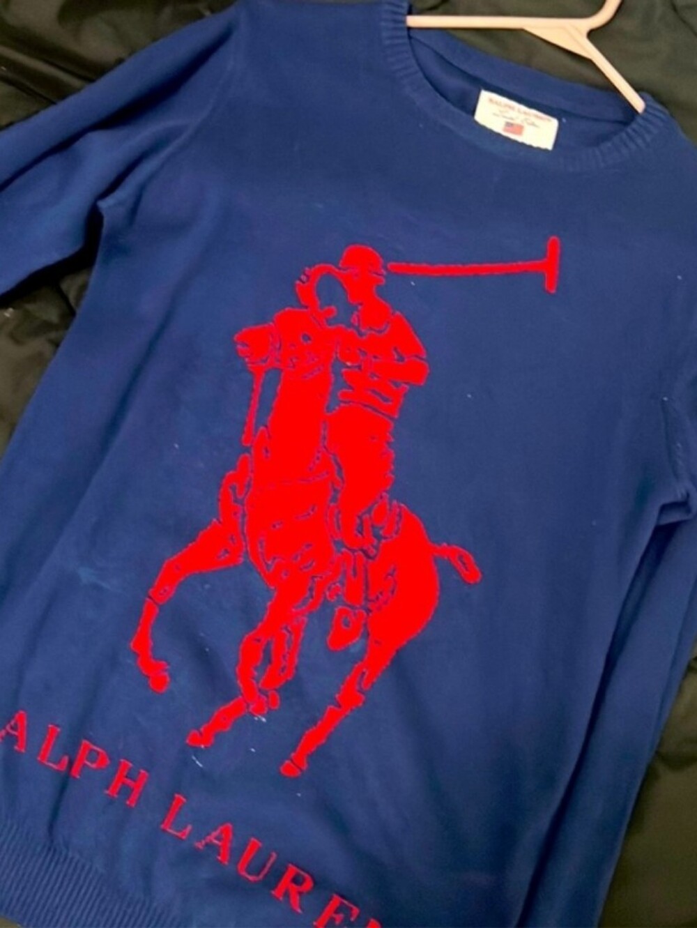 ULTRA-RARE REVERSIBLE RALPH LAUREN BIG PONY LIMITED EDITION SWEATER M SLIM FIT